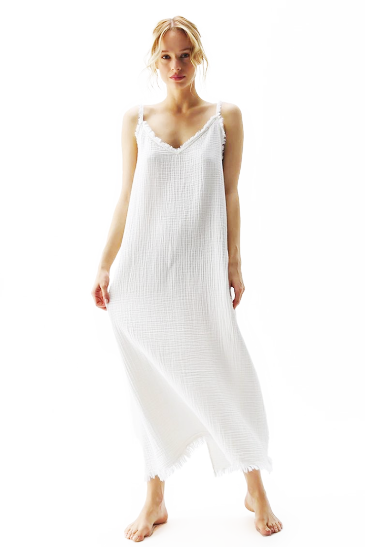 ARABELLA MAXI DRESS - WHITE