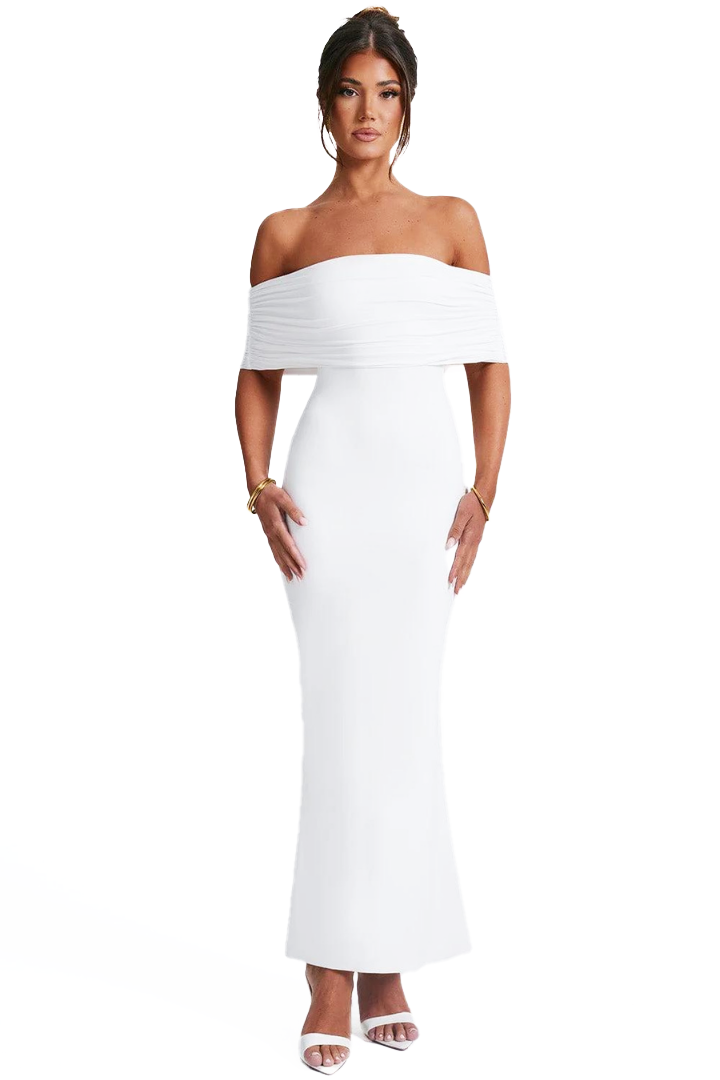 KARLA STRAPLESS MAXI DRESS - WHITE