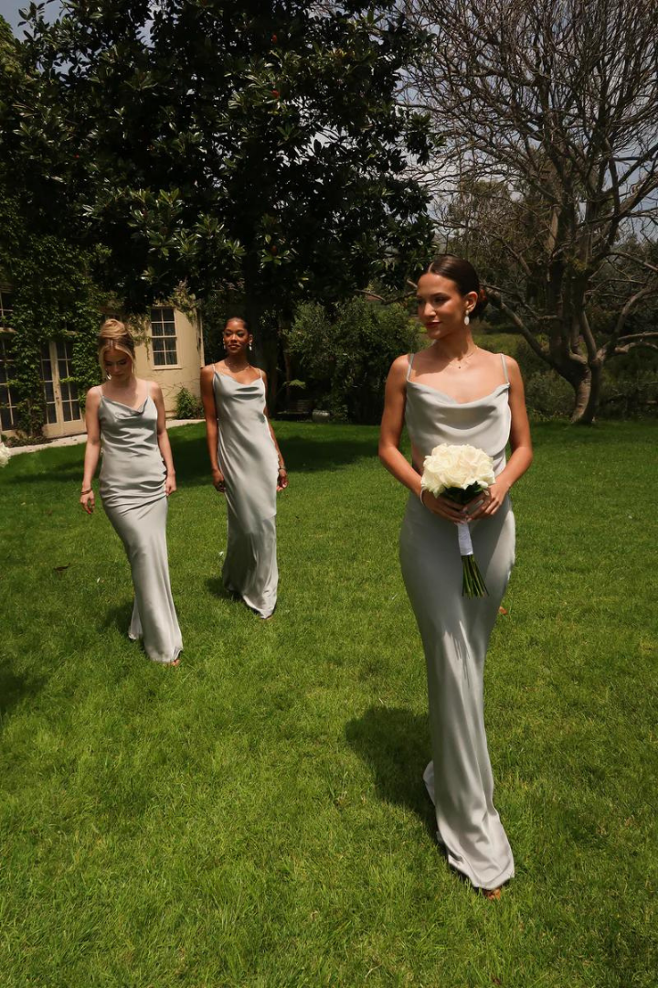 RUBY MAXI LONG DRESS - LIGHT GREEN