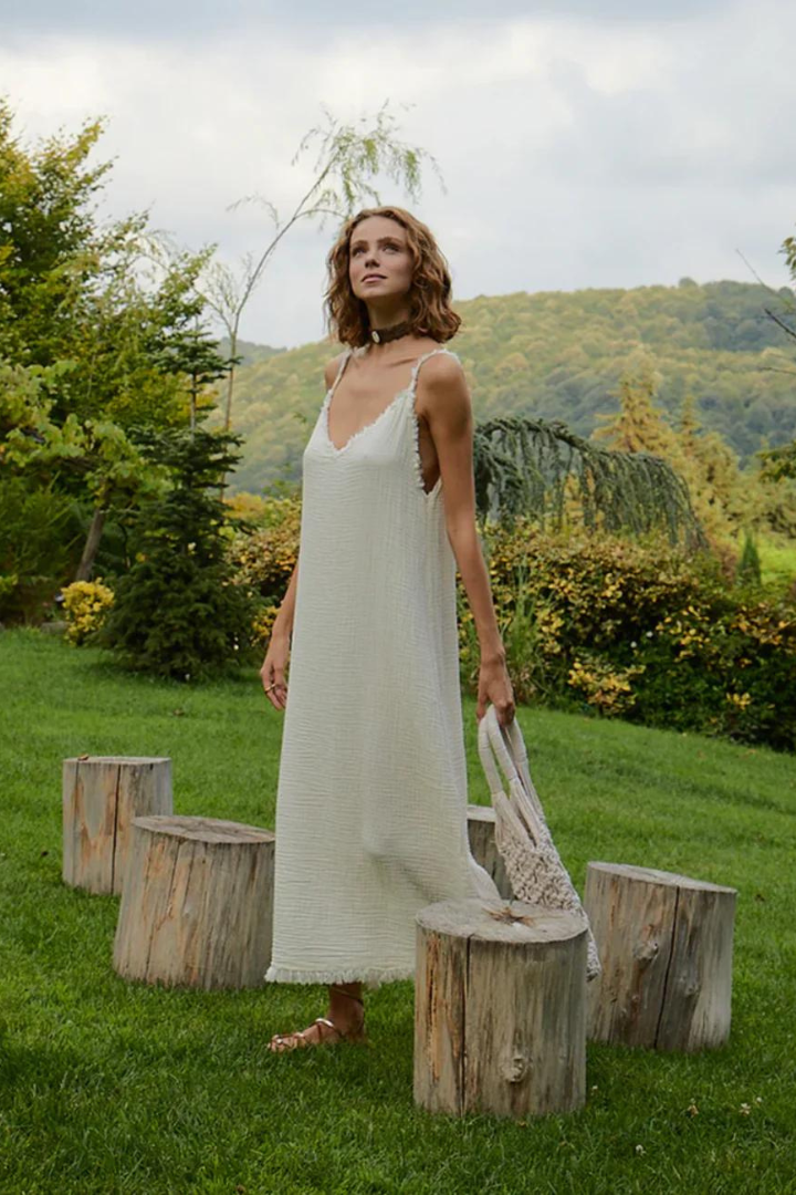 ARABELLA MAXI DRESS - WHITE