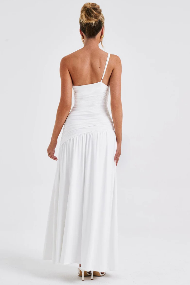 FRANCESCA SLEEVELESS MAXI DRESS - WHITE