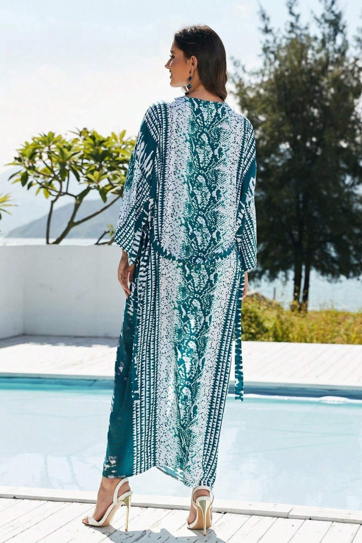 ESTHER BOHO MAXI DRESS - SKY BLUE