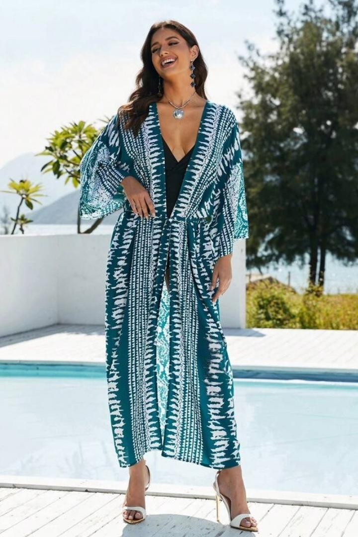 ESTHER BOHO MAXI DRESS - SKY BLUE