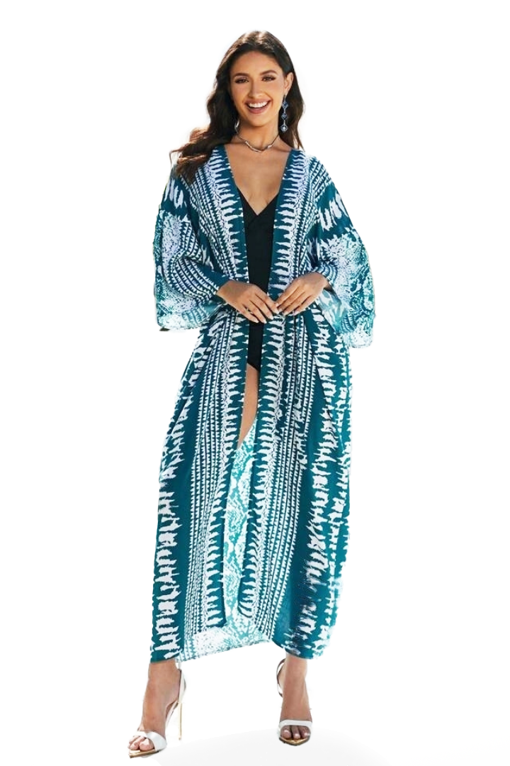 ESTHER BOHO MAXI DRESS - SKY BLUE