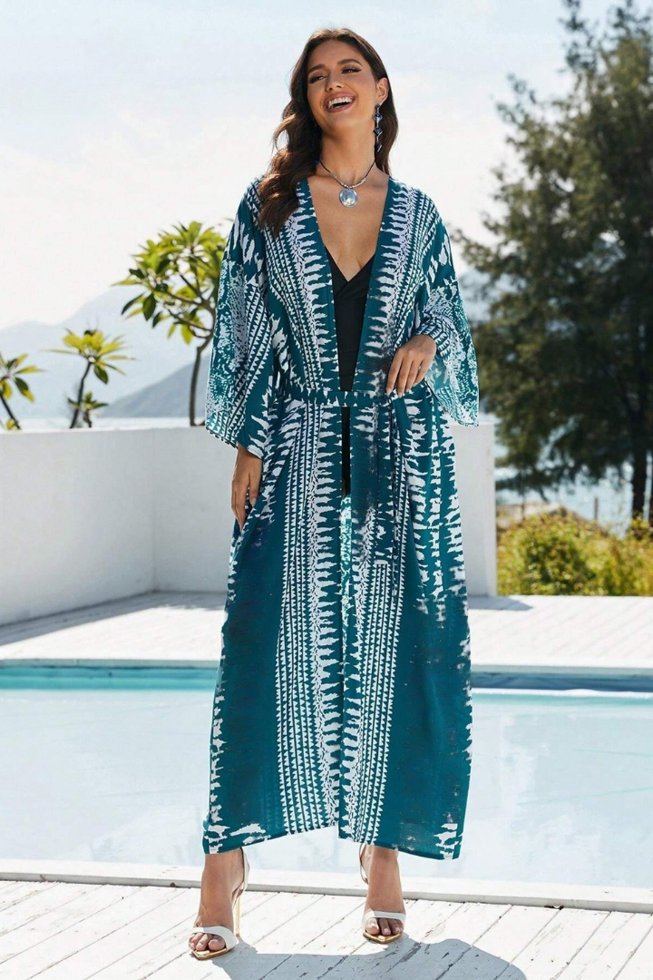 ESTHER BOHO MAXI DRESS - SKY BLUE