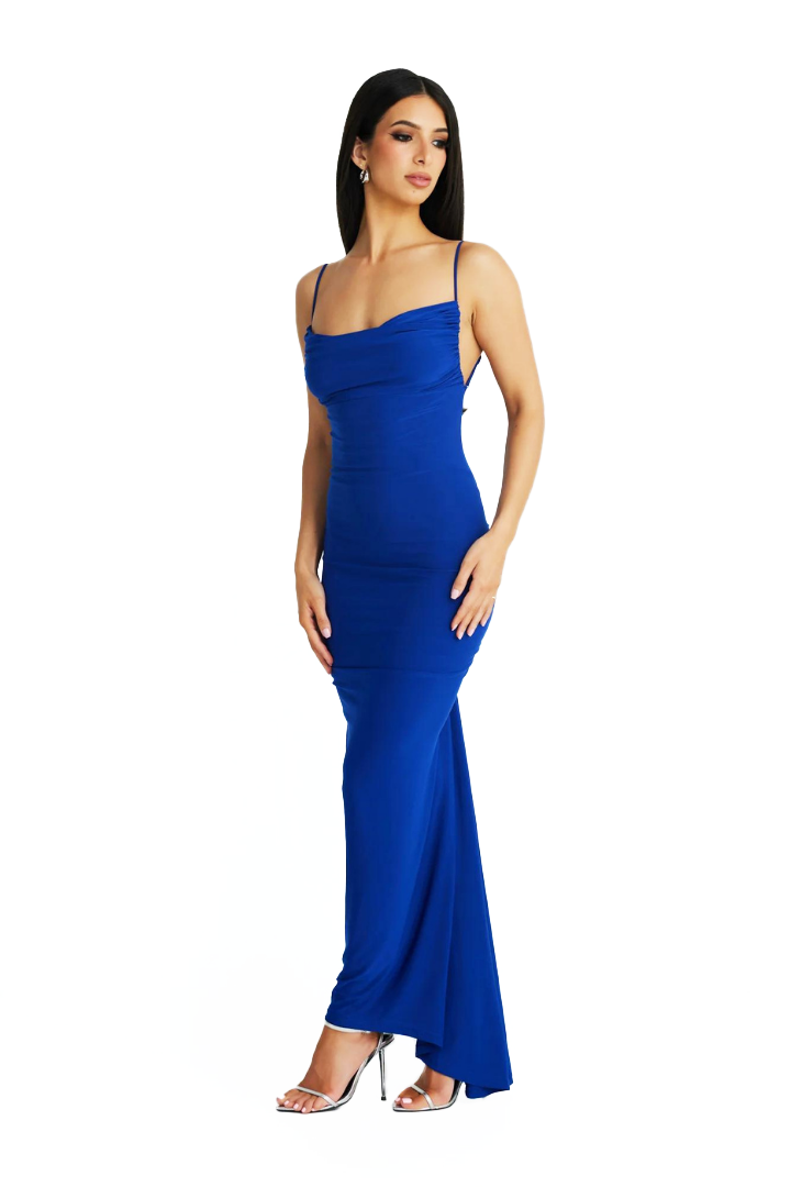 VERA SLEEVELESS MAXI DRESS - BLUE