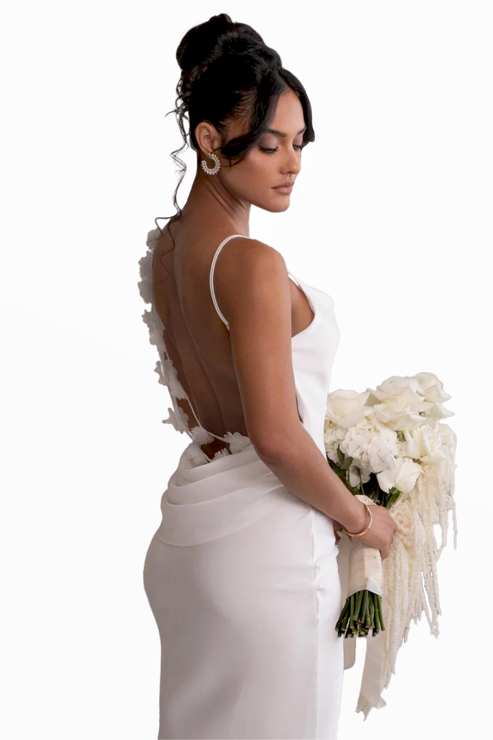 RUBY MAXI LONG DRESS - WHITE