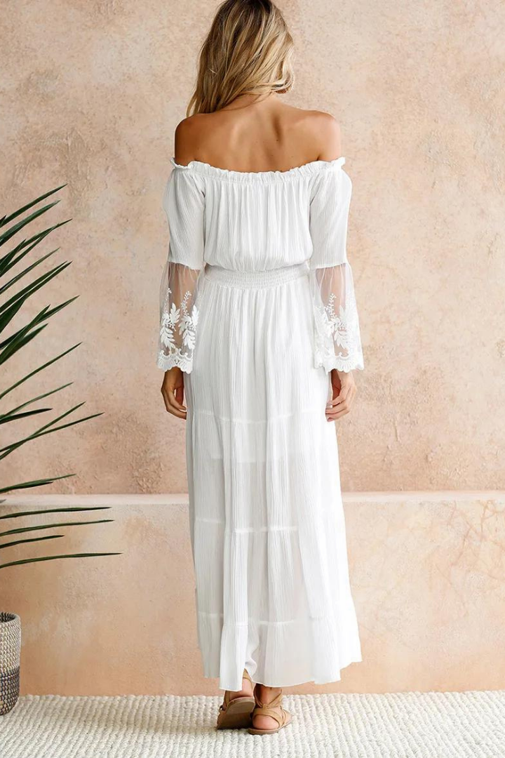 LILIANU MAXI DRESS - WHITE
