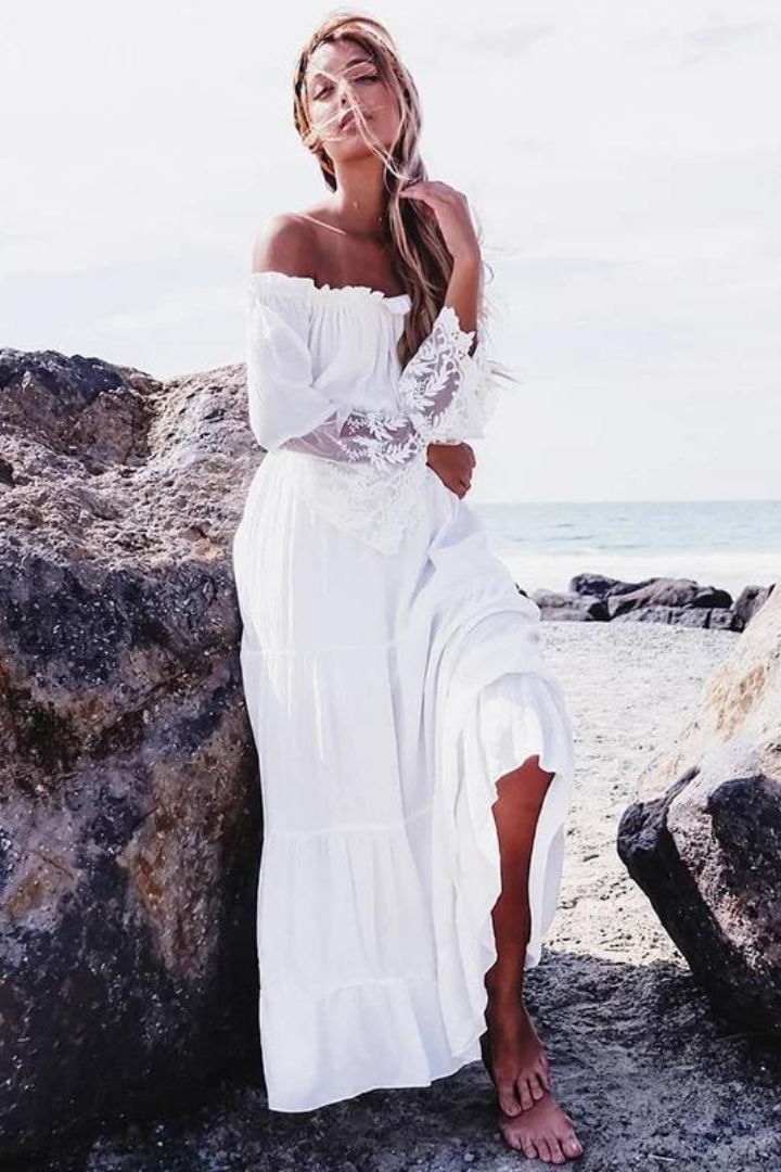LILIANU MAXI DRESS - WHITE