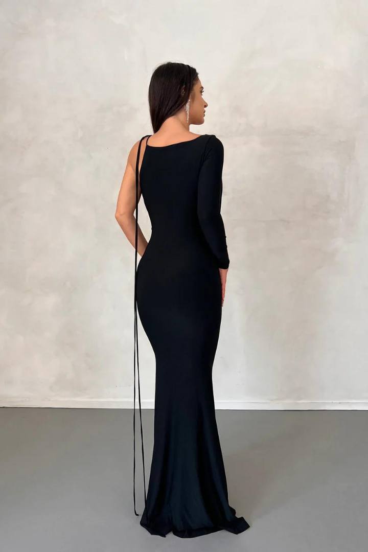 REVERSIBLE EMILIA GOWN - BLACK