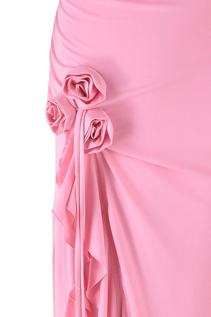 VERITY HALTER MAXI DRESS - PINK