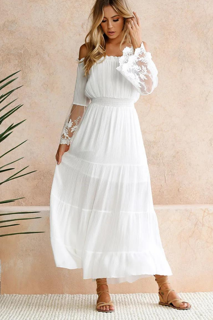 LILIANU MAXI DRESS - WHITE