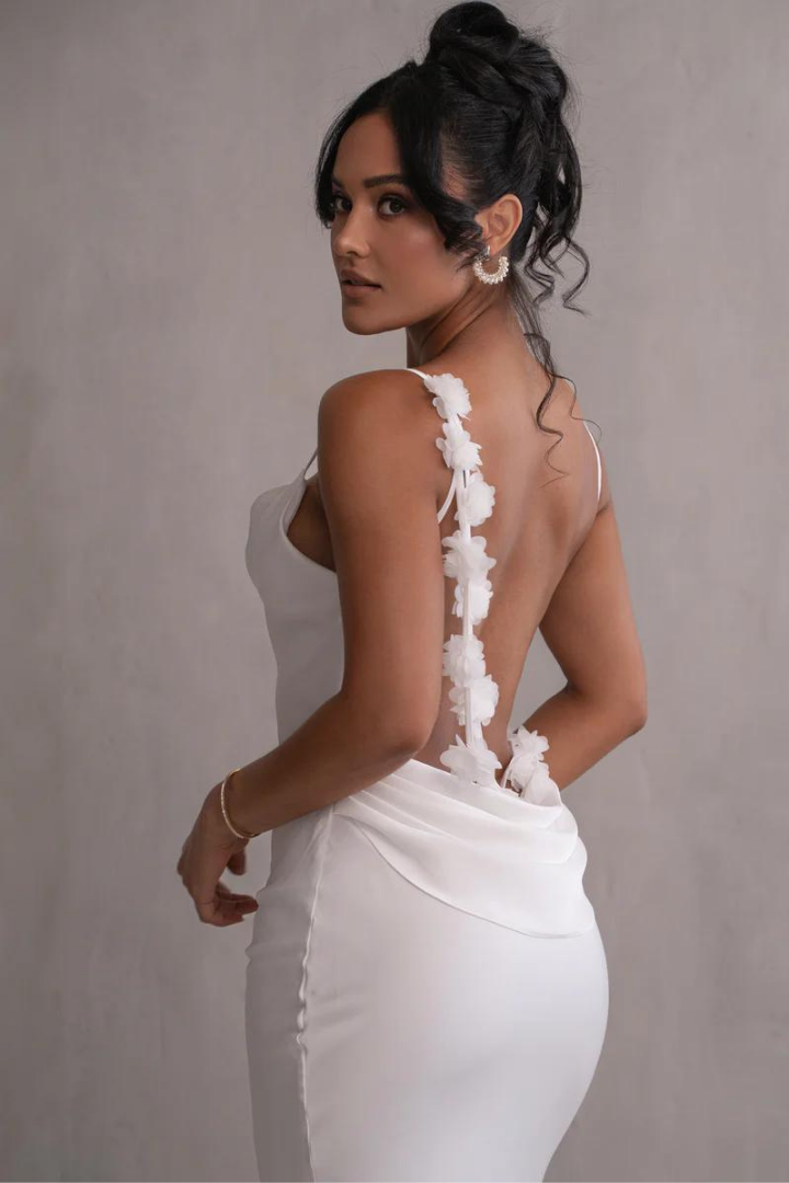 RUBY MAXI LONG DRESS - WHITE