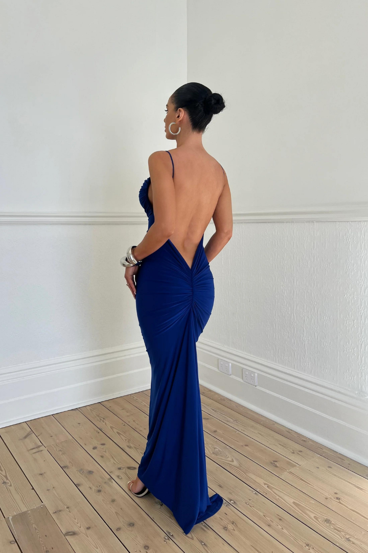 VERA SLEEVELESS MAXI DRESS - BLUE