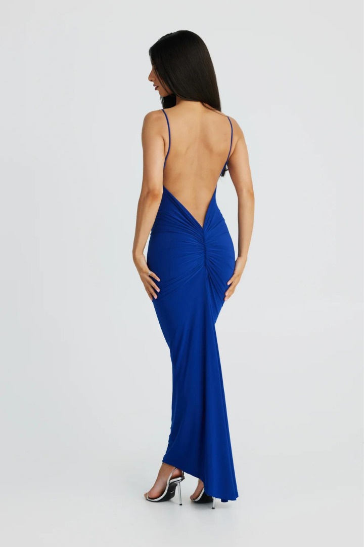 VERA SLEEVELESS MAXI DRESS - BLUE