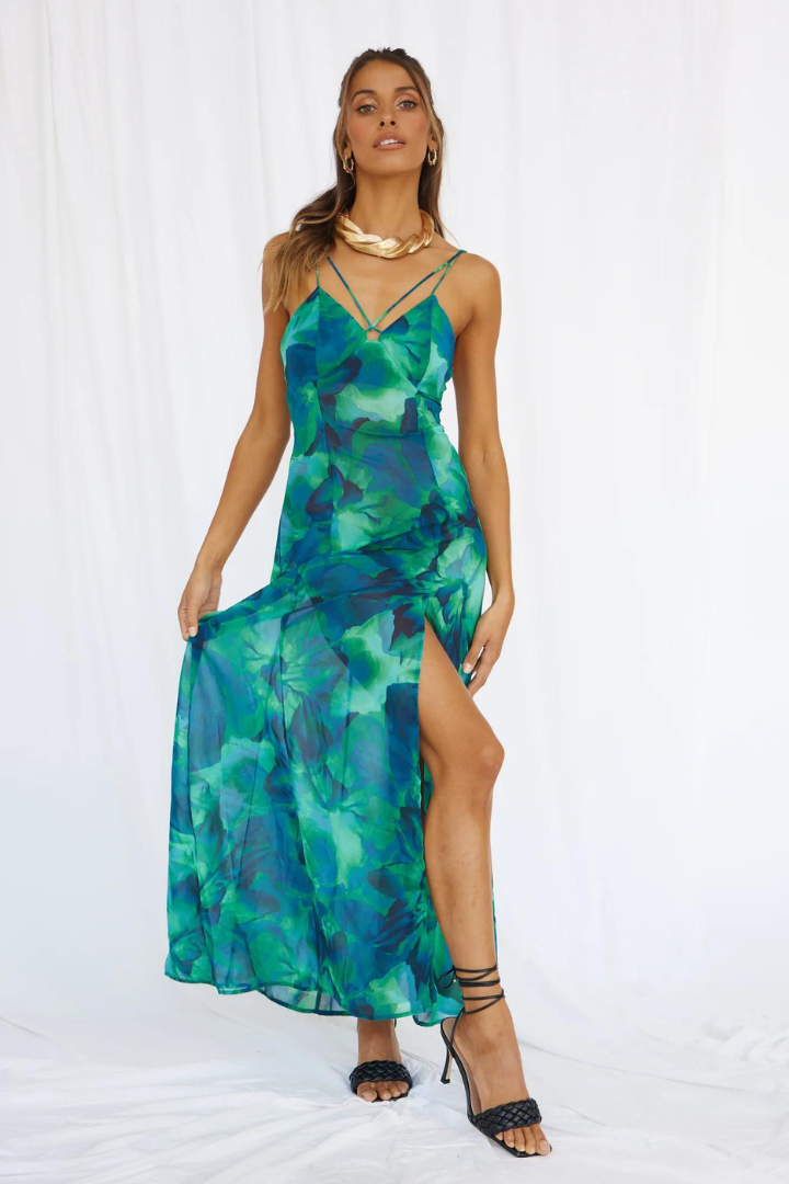 ADARA MAXI DRESS - GREEN