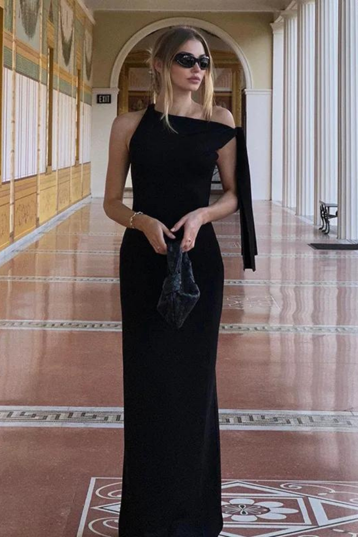 VALERIE SLEEVELESS MAXI DRESS - BLACK