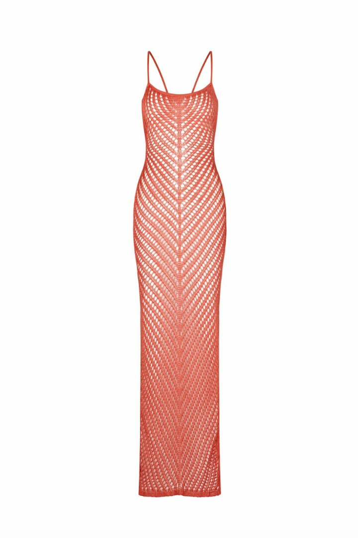 AYANA KINT MAXI DRESS - ORANGE