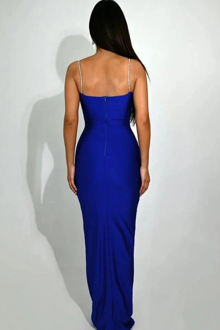 JOSEFINA SPARKLE MAXI DRESS - BLUE