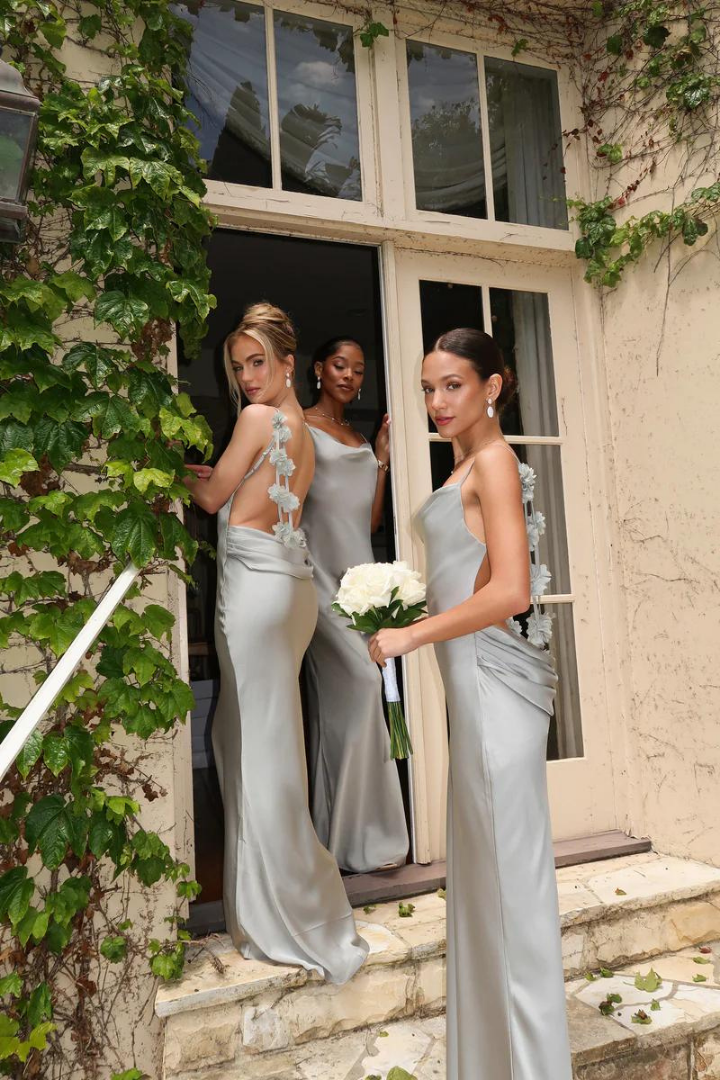 RUBY MAXI LONG DRESS - LIGHT GREEN