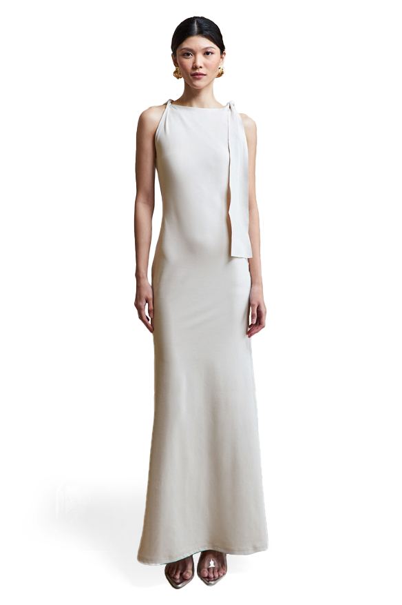 VALERIE SLEEVELESS MAXI DRESS - APRICOT