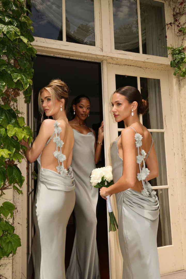 RUBY MAXI LONG DRESS - LIGHT GREEN