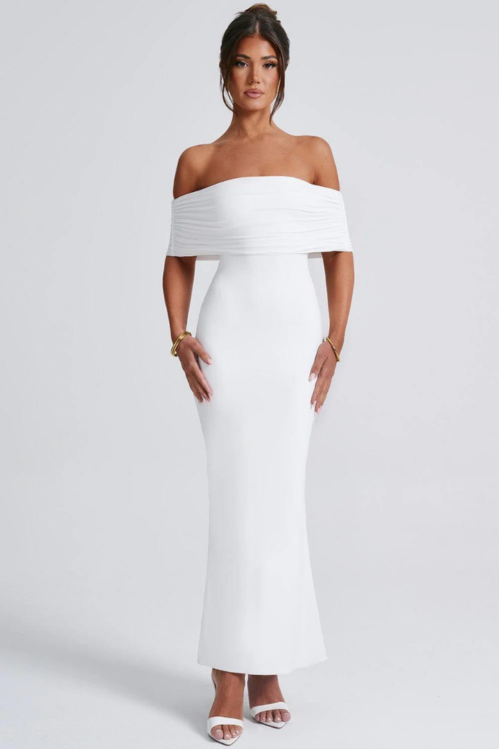 KARLA STRAPLESS MAXI DRESS - WHITE