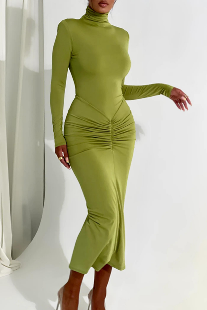 MAVIS LONG SLEEVE MAXI DRESS - Purple - M