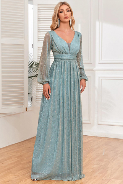 AKRISNA SEQUIN MAXI DRESS - GREEN