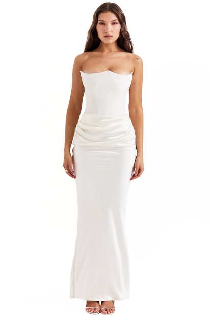 GISELLE STRAPLESS MAXI DRESS - BLACK - Black - M