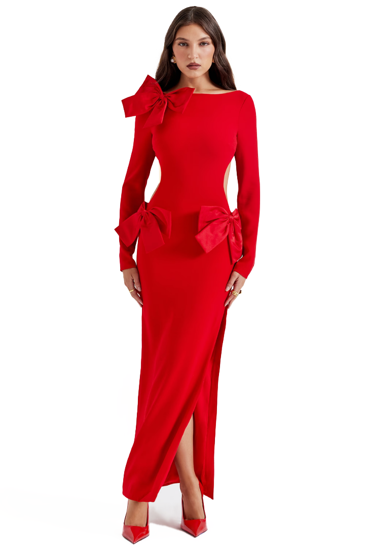 FIONA MAXI DRESS - RED