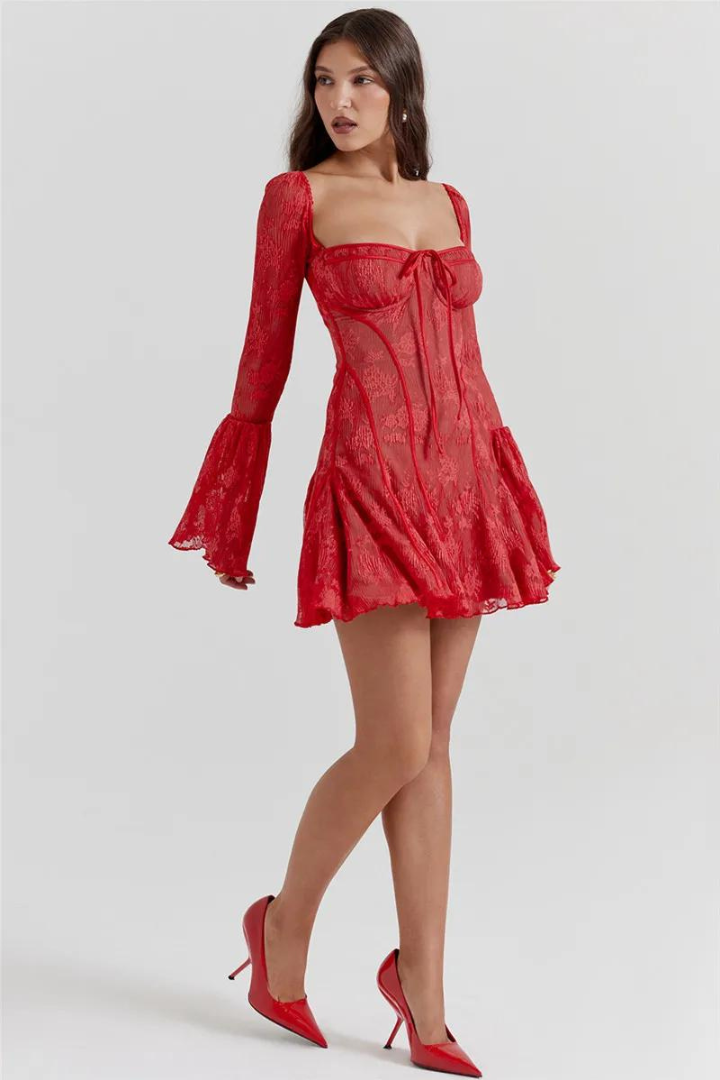 ALEXANDRA MINI DRESS - BLACK