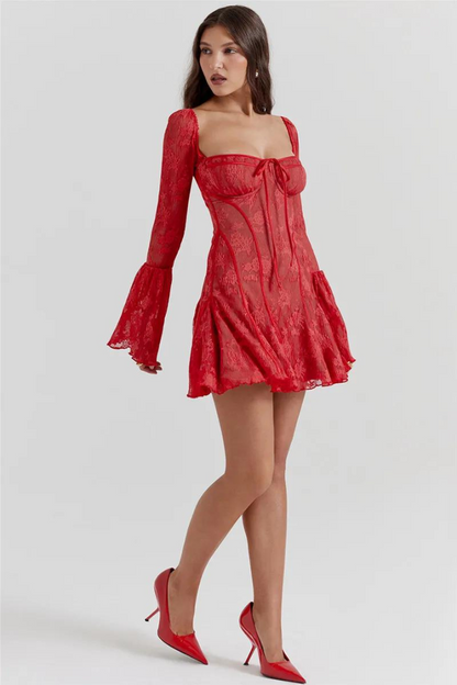 ALEXANDRA MINI DRESS - BLACK