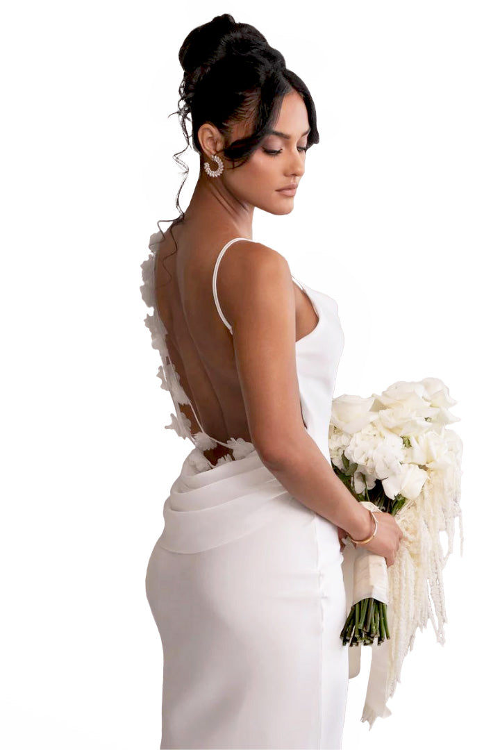 RUBY MAXI LONG DRESS - WHITE