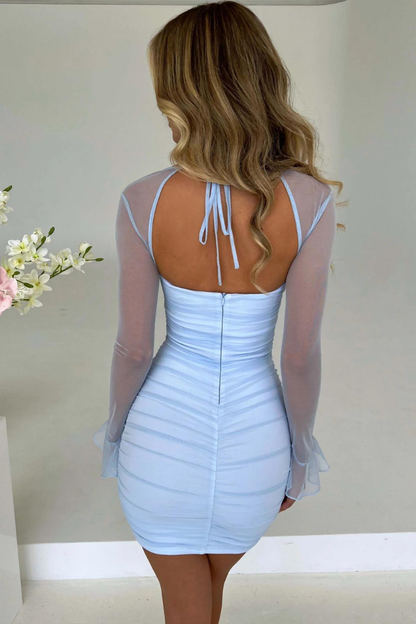 DIANE BODYCON MINI DRESS - WHITE