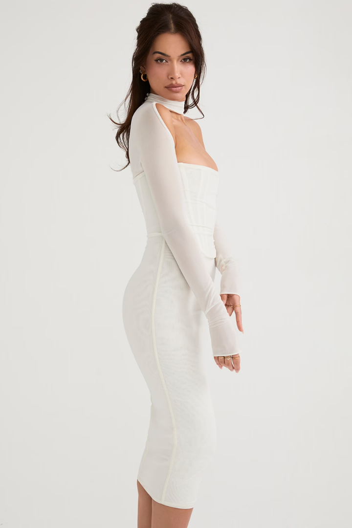 VALERIA LONG SLEEVE DRESS - Black - M