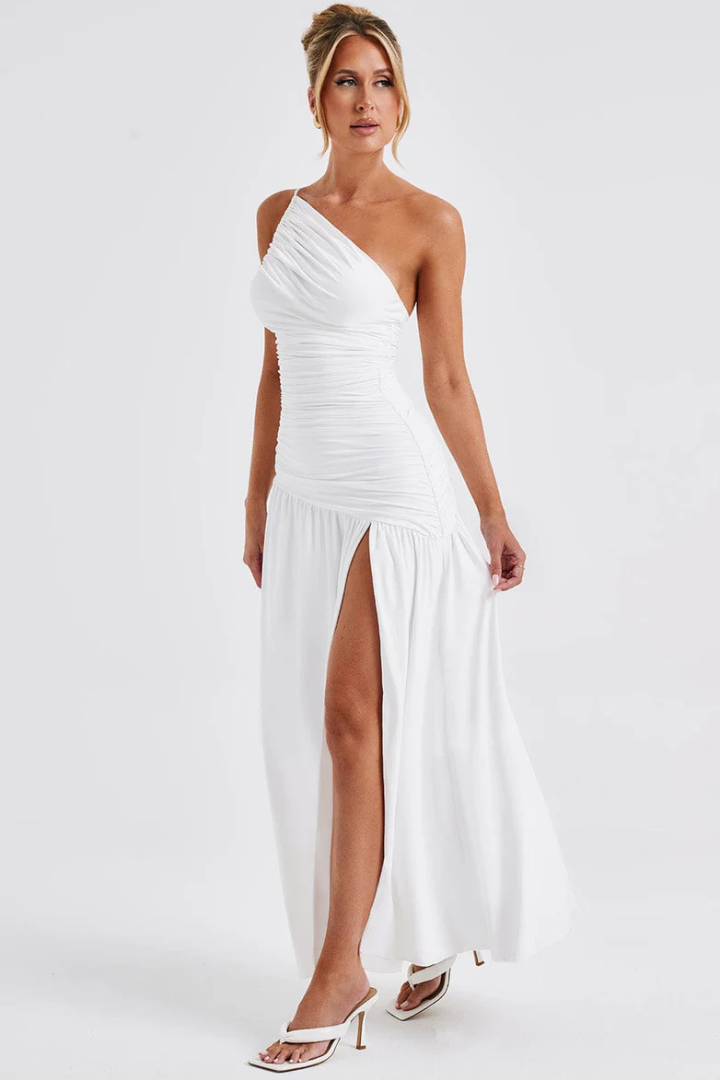 FRANCESCA SLEEVELESS MAXI DRESS - WHITE