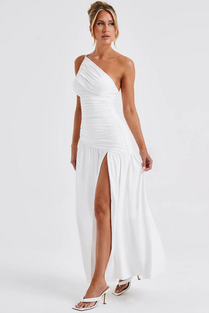 FRANCESCA SLEEVELESS MAXI DRESS - WHITE