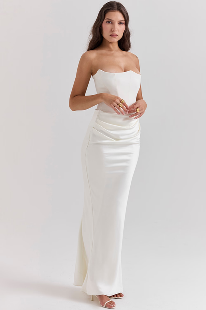 GISELLE STRAPLESS MAXI DRESS - BLACK - Black - M