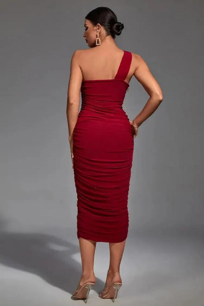 ADELE MIDI DRESS - BLACK - Black - S 