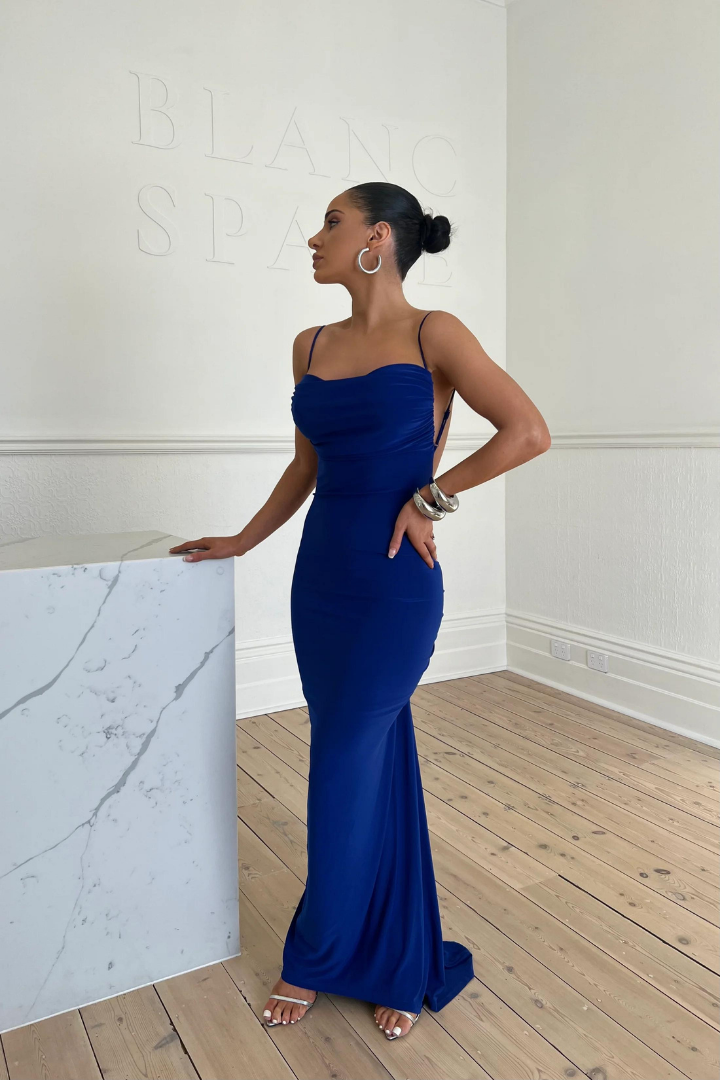 VERA SLEEVELESS MAXI DRESS - GREEN - Blue - M