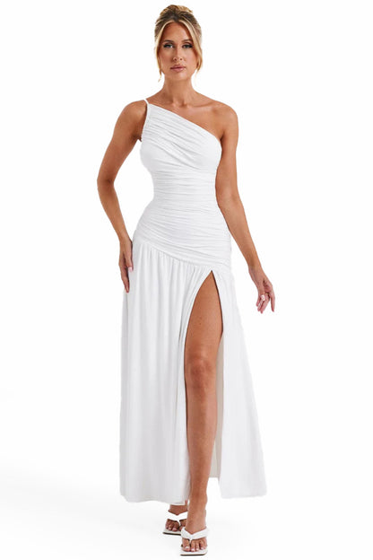 FRANCESCA SLEEVELESS MAXI DRESS - WHITE