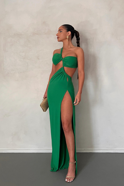 FERNANDA MAXI DRESS - GREEN - Green - M