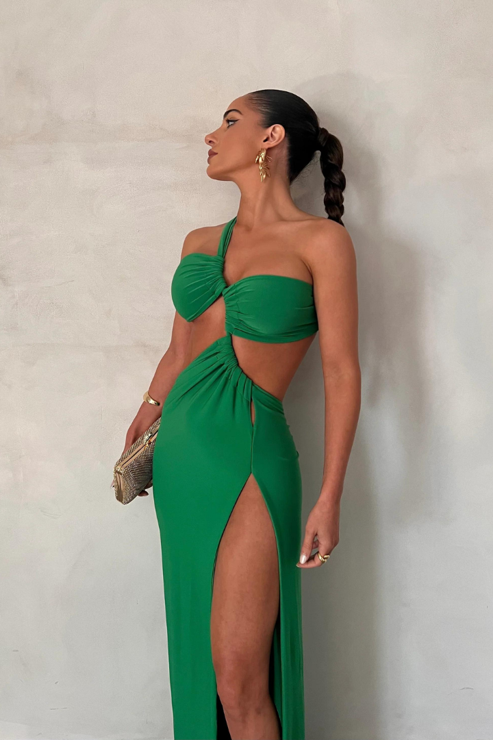 FERNANDA MAXI DRESS - GREEN - Green - M