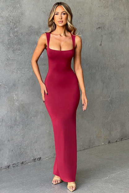 RIONA SLEEVELESS MAXI DRESS - RED