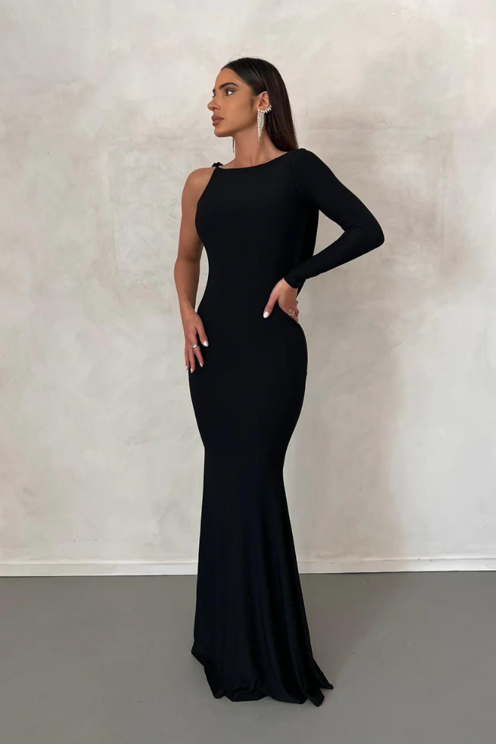 Reversible Emilia Gown-BLACK - Black - M