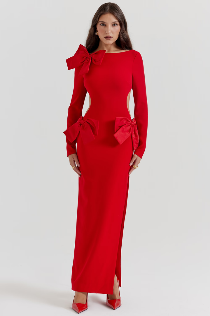 FIONA MAXI DRESS - RED