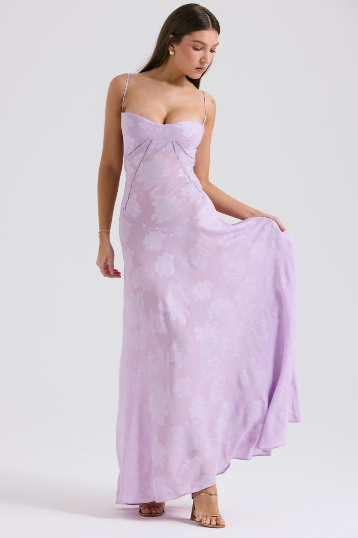 ALLEGRA MAXI DRESS - SOFT PALE ORCHID