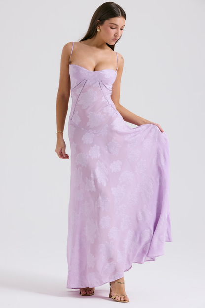 ALLEGRA MAXI DRESS - SOFT PALE ORCHID