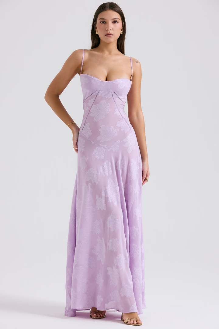 ALLEGRA MAXI DRESS - SOFT PALE ORCHID